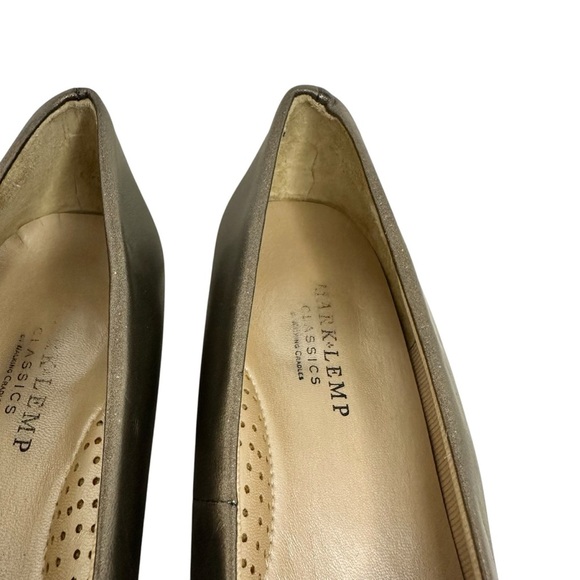 Mark Lemp Classics Callie Pewter Nappa  Pumps Size 7-1/2 N - Picture 3 of 10